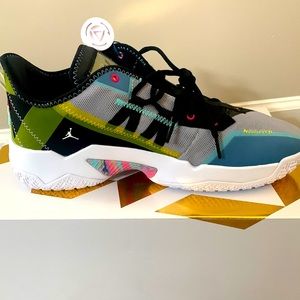 Men’s Air Jordan One Take II - Wolf Grey/Fireberry (color)